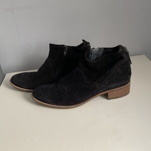 Paul Green Black Suede Ankle Boots